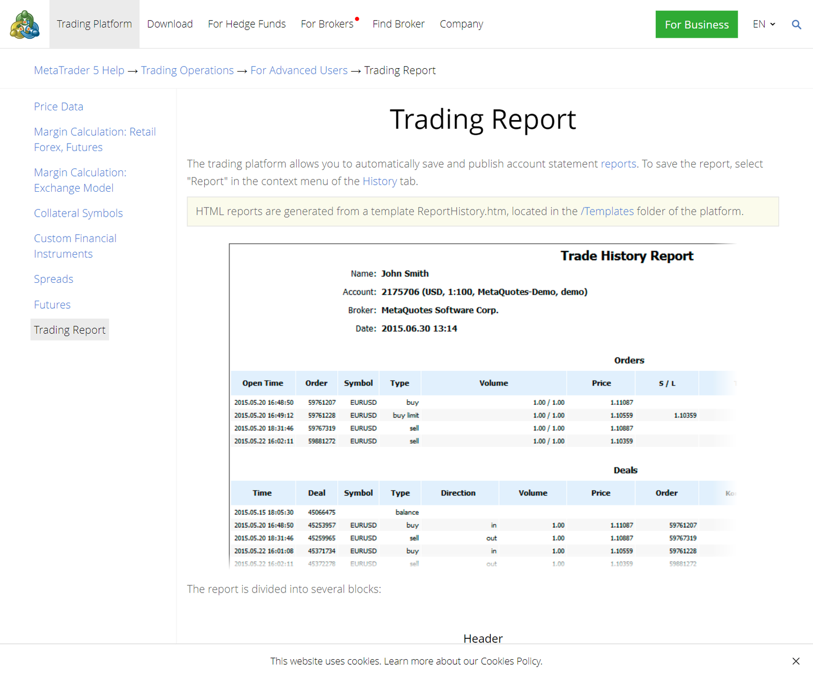 How to export from MetaTrader 4/5
