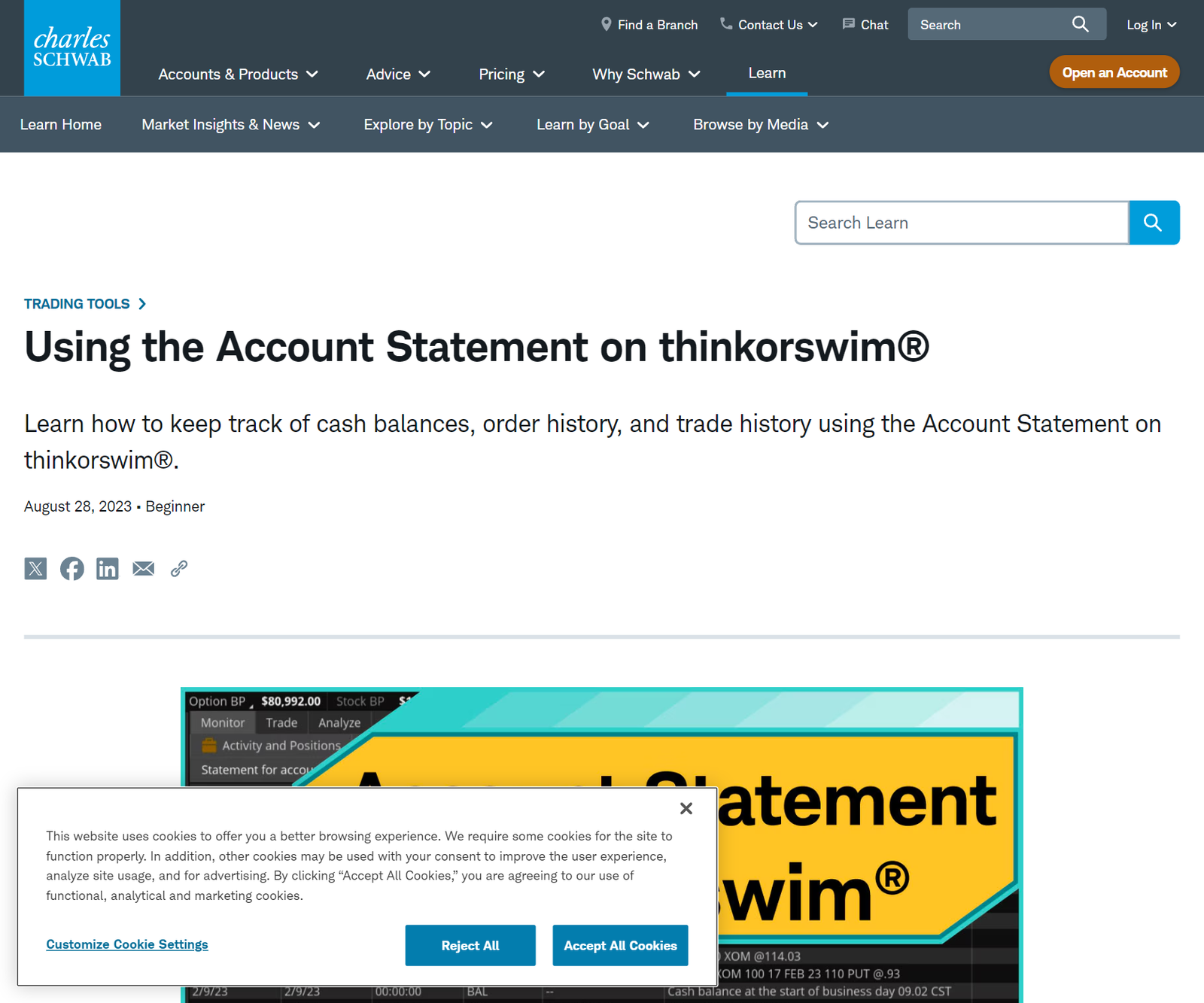 How to export from Thinkorswim